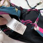 Hula Honey  Juniors Sweet Bloom Striped Bikini Top Pink Black Size M New Photo 4