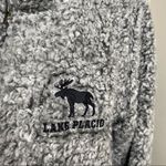 MV Sport  ‎ Sherpa Women's Long Sleeve Quarter Zip Gray Sweater Jacket Size Large Photo 5