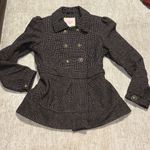 Pink Envelope NEW Large Coat Black pink polka dots Bow back-lined Warm! junior Photo 0