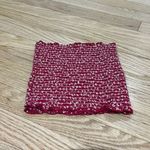 Brandy Melville John Galt Red White Smocked Tube Top OS Photo 1