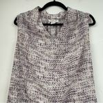 Rachel Zoe  Purple Abstract Print Sleeveless Blouse Womens M Flowy Classic Top Photo 1