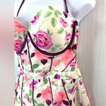 Betsey Johnson  L Roses in Bloom Underwire Tankini Swim Top Photo 0