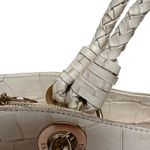 Elaine Turner  Woven Cream Leather & Raffia Shoulder Bag Photo 7
