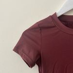 Buffbunny Fall Freely Short Sleeve Burgundy Athletic Dress Sz S Photo 4