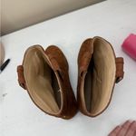 Frye  Blair Western Short Boots Pebbled Leather Rare Country, Americana sz6 Photo 11