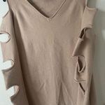 Love Token Gabby Ladder Sleeve Sweater Beige key hole sleeve, Size M, $65, B53 Photo 3