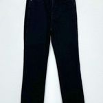 Madewell Size 25 Stovepipe High Rise Skinny Black Denim Jeans Moto NWT Photo 1