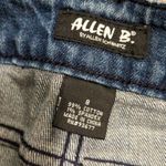 Allen B Schwartz Capri Denim Jeans Womens 8 BLING Rhinestones Crystals Blue Photo 2