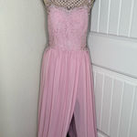 City Triangles NTM: David’s Bridal Blush Pink A-Line Gown with Gemstones Sz 17 Photo 0