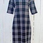 Tacera  Houndstooth Black & White midi Dress Size Large Photo 0