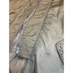 ALLSAINTS Olive Green Nylon Bomber Coat With Multiple Zippers Size Small Photo 3