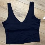 Gap NWT GapFit Navy Longline V Neck Tank Photo 2