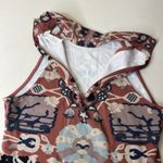 Free People Intimately  Bodysuit Womens Small Printed Sleeveless Mock Neck Boho Photo 7