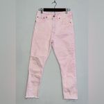 Levi's 501 Scraped Pale Mauve Pink Jeans sz 27 Photo 2