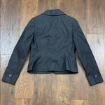 Loft Ann Taylor Charcoal Gray Pinstriped Blazer Photo 2