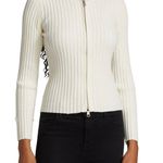 WAYF Faux Fur-Trimmed Zip Cardigan Photo 2