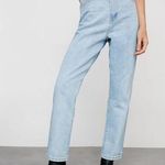 Nasty Gal NWT  Organic Denim High Waisted Mom Jeans in Bleach Wash Size 12 Photo 0