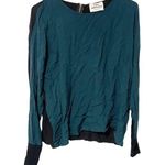 Mads Norgaard Copenhagen Size 36 Green Black Zip Back Lightweight Top Photo 0