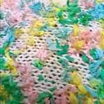 VTG 80s 90s Homemade Design Confetti Short Sleeve Sweater S Multicolor Barbie Multiple Photo 4