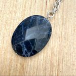 EXPRESS blue stone pendant double strand necklace Photo 8