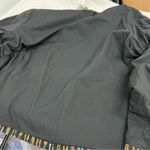 Coldwater Creek Vintage petite large button down blazer striped floral funky embroidery jacket Photo 10