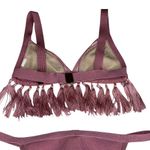 Missguided ꧁ Crochet Cut Out Knit Fringe 2 Piece Bikini Set ꧂ Pastel Purple ꧁ 2 Photo 10