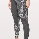 Lululemon Womens Leggings Gray Wunder Under Hi Rise Special Edition Foil Size 8 Black Photo 2