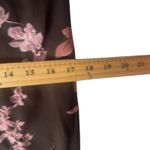Connected Y2k Pink Brown Fairy Beaded‎ Floral Tiered Chiffon Midi Dress Size M Photo 9