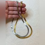 New Gold Bronze 16" Herringbone Necklace Photo 1