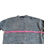 French Connection Size S Plush Oversized Mock Neck Sweater Gray Soft Mininalist Photo 3