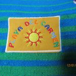 Playa Del Carmen Sun Cruise Travel Beach Gym Colorful Canvas Tote Zipper Bag 14' Yellow Photo 2