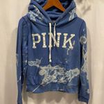 PINK - Victoria's Secret Victoria’s Secret pink periwinkle blue hand tie dye broken in hoodie soft Photo 5