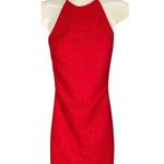 Jovani NWT Sz.00 Red Glitter Knit Backless Bodycon Party Formal Cocktail Dress Photo 13