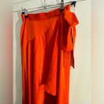 BCBG Maxazria Satin Maxi Wrap Skirt Poppy Red XXS size 2 Photo 4