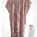 Dusty Rose Pink Sheer Floral Cover Photo 0