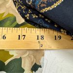 Anthropologie Tiny Green Black Patchwork Blooms Blouse Womens XS Tie Shirt Tops Photo 8