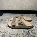 Birkenstock Arizona Shearling Desert Dust Gray Taupe Sandals Photo 9