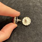 Red And Clear Stone Stud Pageant Earrings Photo 3