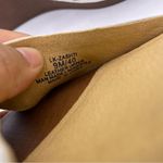 Lucky Brand zashti platform wedge sandals women Size 9 white/brown- New Photo 10