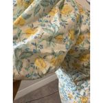 Bloomingdale's NWT‎ Yellow/Green Floral Puff Sleeve Dress White Size M Photo 3