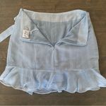 Princess Polly NWT  Miley Mini Skirt in Baby Blue Photo 6