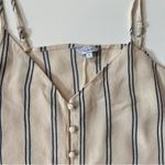 Rails ‎ Aubry Peach Navy Stripe Button Front Tank Top - S EUC Photo 8