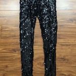 Custo Barcelona  Black Sequins Mid Rise Legging Size large Photo 5