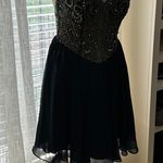 Intrigue NWT size 6 by Blush beaded navy homecoming dress Photo 7