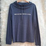Fifth Sun cowl neck long sleeve shirt “wake me when winter is over” Photo 0