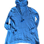J jill light blue knit hoodie with drawstring. Size undefined Photo 0
