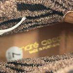 ANDRE ASSOUS Sock Boot Size 7 Sara Black Zebra Print NEW Leather Lug Sole NWOT Photo 7