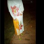 ASOS ARRANGE Maxi Dress Embroidered Floral 4 Long Sleeve White Pink Orange Photo 4