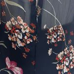 Calvin Klein  Floral Maxi Dress Size 20W Hi Low Tiered Faux Wrap Cottage Modest Photo 9