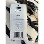 Joie  Silk Shift Dress Size Small Black and White Peplum Country Club Preppy NWT Photo 9